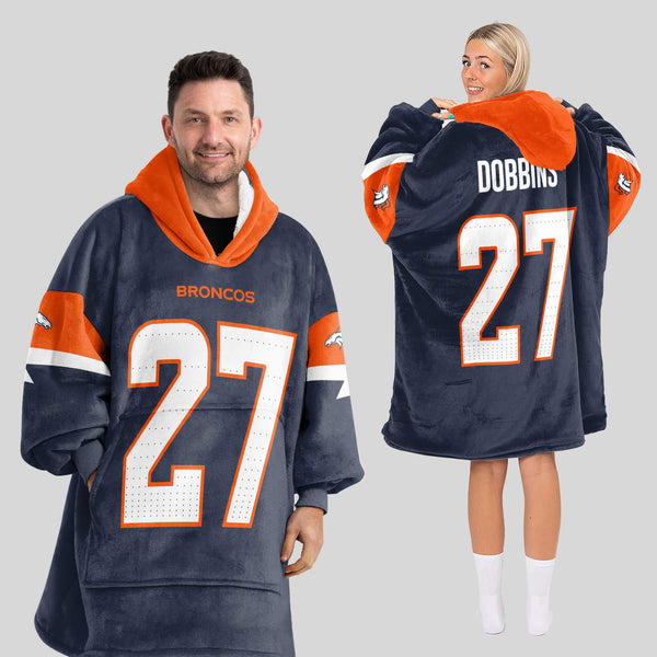 J.K.D 27 Denver Football Unisex Blanket Hoodie