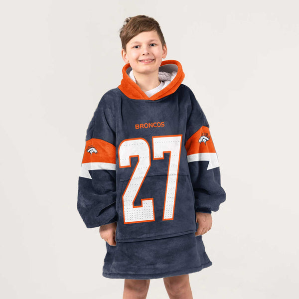 J.K.D 27 Denver Football Unisex Blanket Hoodie