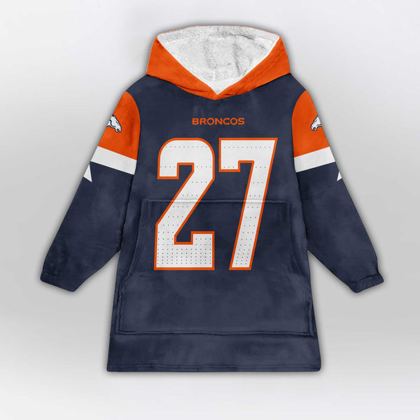 J.K.D 27 Denver Football Unisex Blanket Hoodie