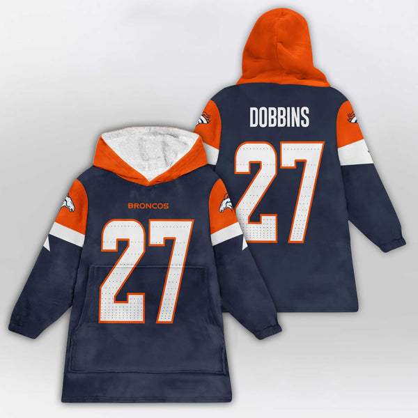 J.K.D 27 Denver Football Unisex Blanket Hoodie