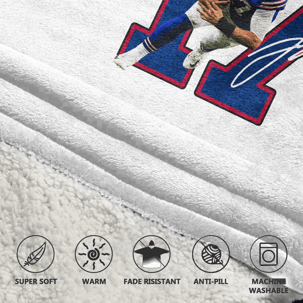 Captain J.A 17 Buffalo Football Unisex Blanket Hoodie