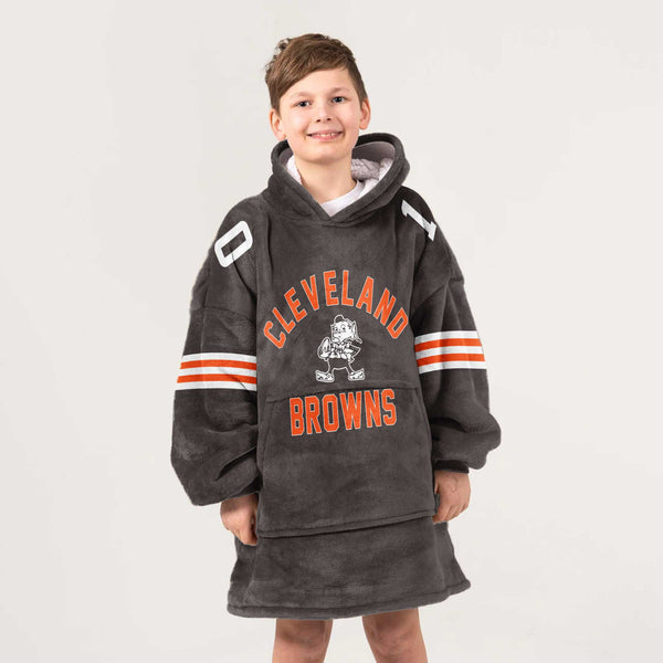 Q.J 10 Cleveland Football Unisex Blanket Hoodie