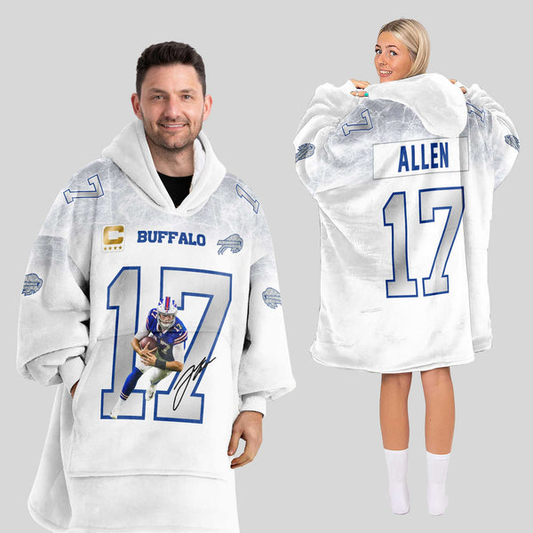 Captain J.A 17 Buffalo Football Unisex Blanket Hoodie