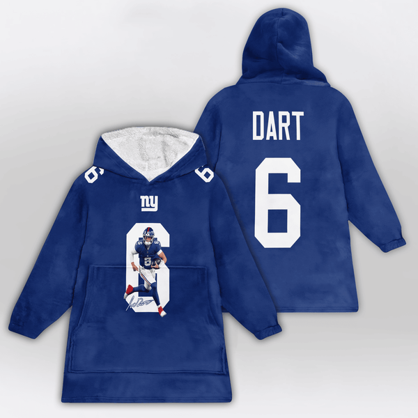 J.D 6 New York G Football Unisex Blanket Hoodie