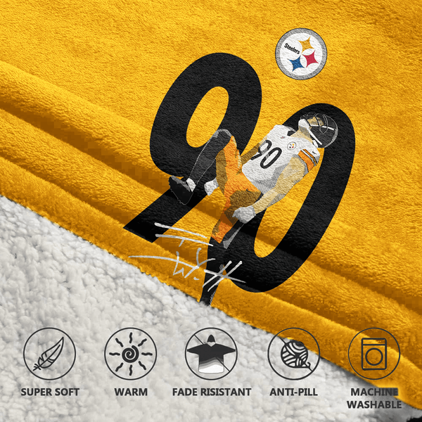 T.J.W 90 Pittsburgh Football Unisex Blanket Hoodie