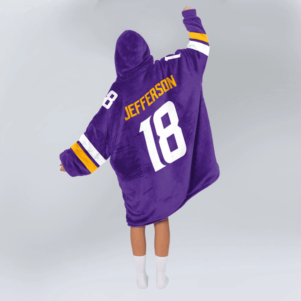 J.J 18 Minnesota Football Unisex Blanket Hoodie