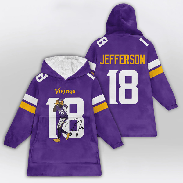 J.J 18 Minnesota Football Unisex Blanket Hoodie