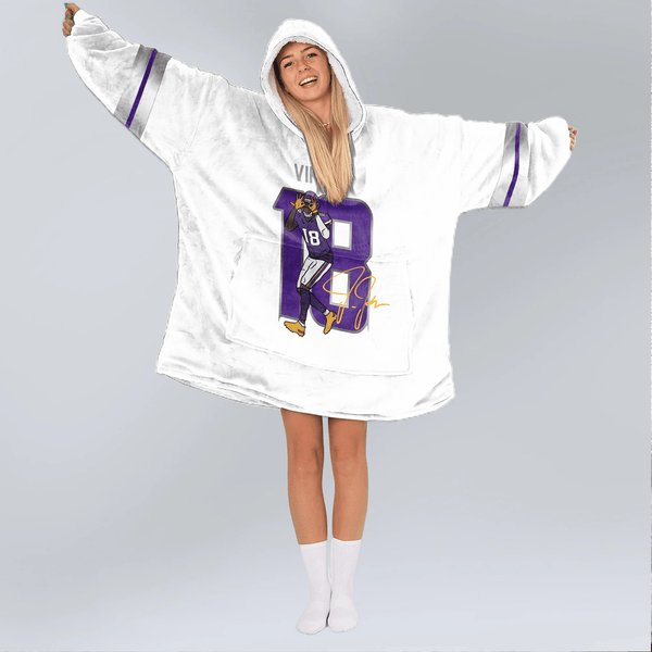 J.J 18 Minnesota Football Unisex Blanket Hoodie