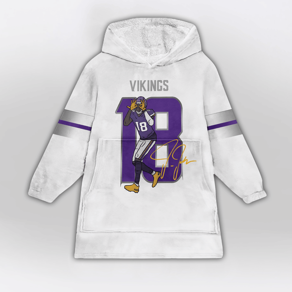 J.J 18 Minnesota Football Unisex Blanket Hoodie