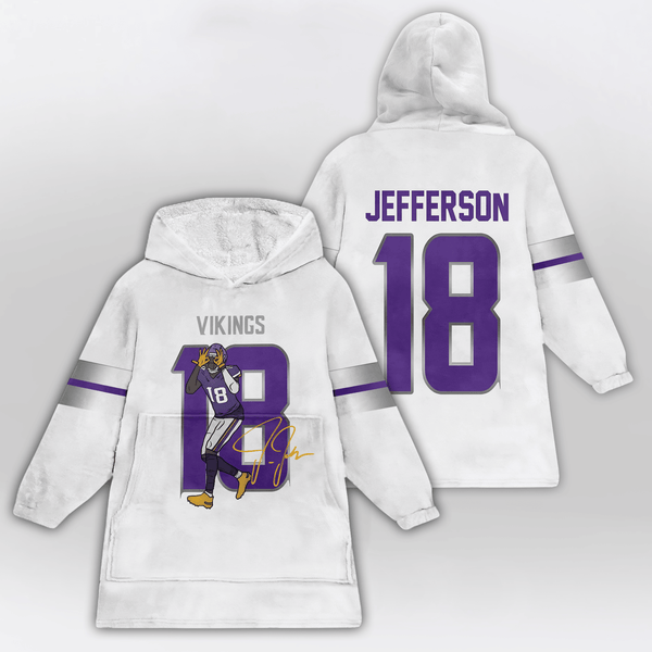 J.J 18 Minnesota Football Unisex Blanket Hoodie