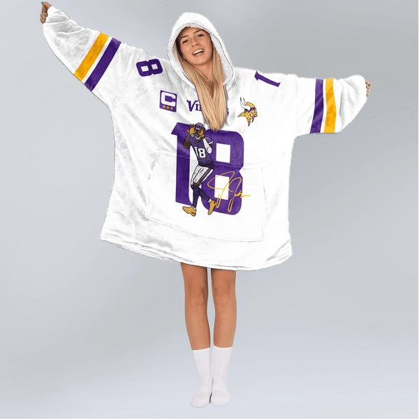 J.J 18 Minnesota Football Unisex Blanket Hoodie