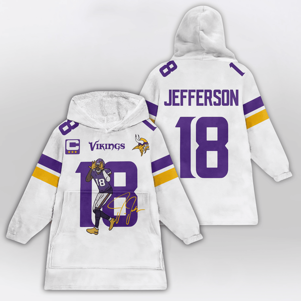 J.J 18 Minnesota Football Unisex Blanket Hoodie