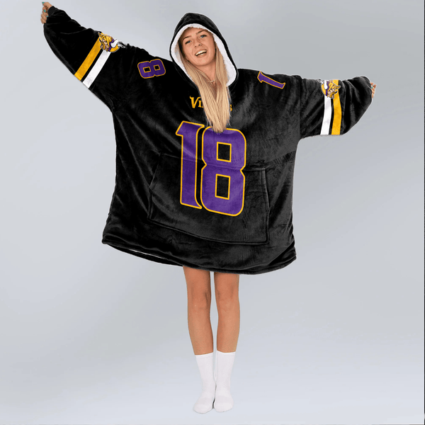 J.J 18 Minnesota Football Unisex Blanket Hoodie