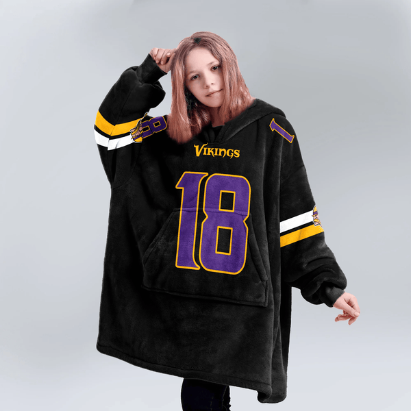 J.J 18 Minnesota Football Unisex Blanket Hoodie