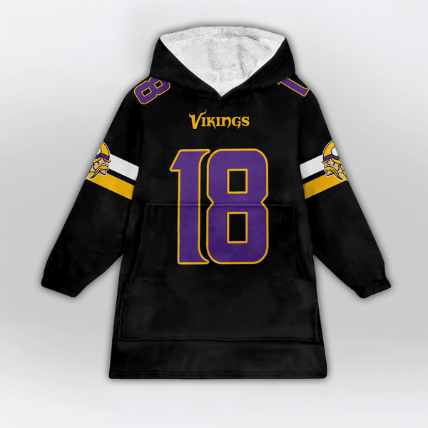 J.J 18 Minnesota Football Unisex Blanket Hoodie