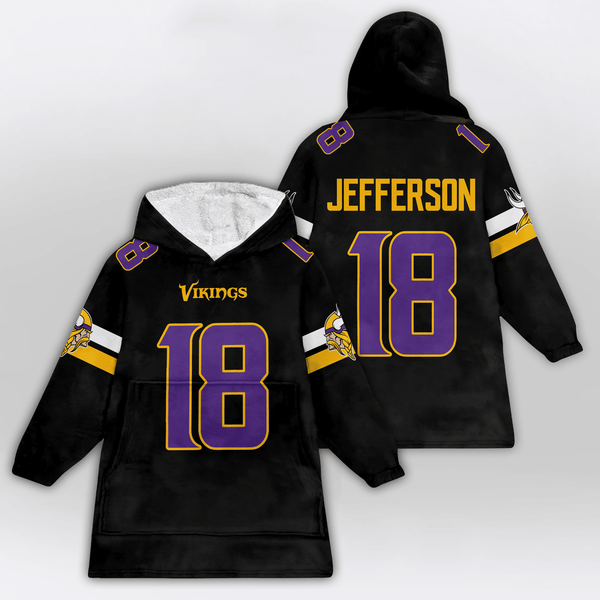 J.J 18 Minnesota Football Unisex Blanket Hoodie