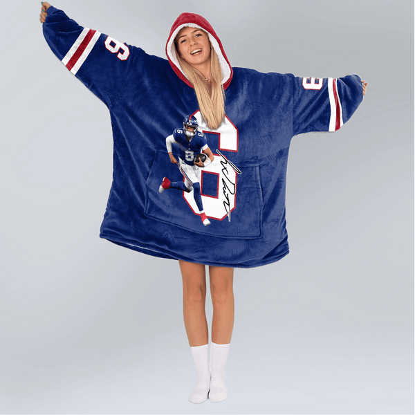 J.D 6 New York G Football Unisex Blanket Hoodie