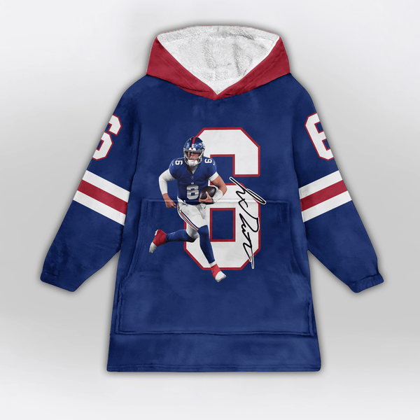 J.D 6 New York G Football Unisex Blanket Hoodie