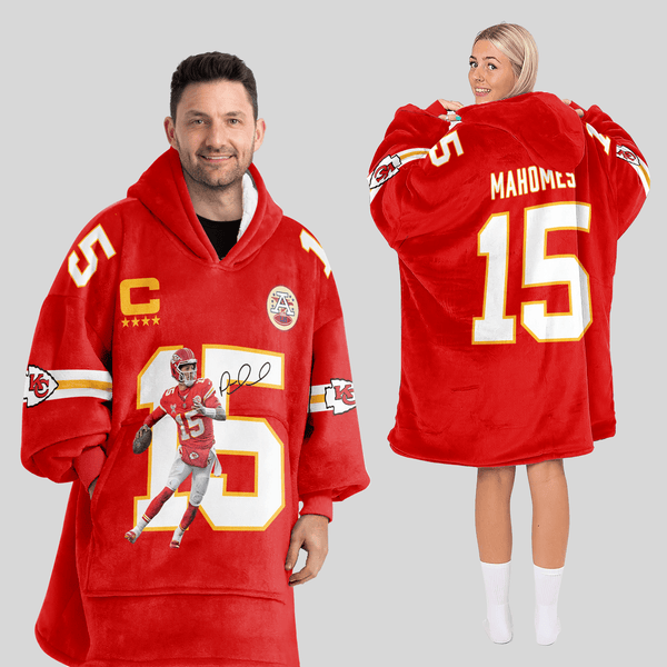 P.M 15 Kansas City Football Unisex Blanket Hoodie