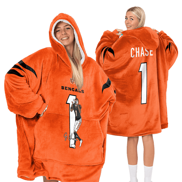 J.C 1 Cincinnati Football Unisex Blanket Hoodie
