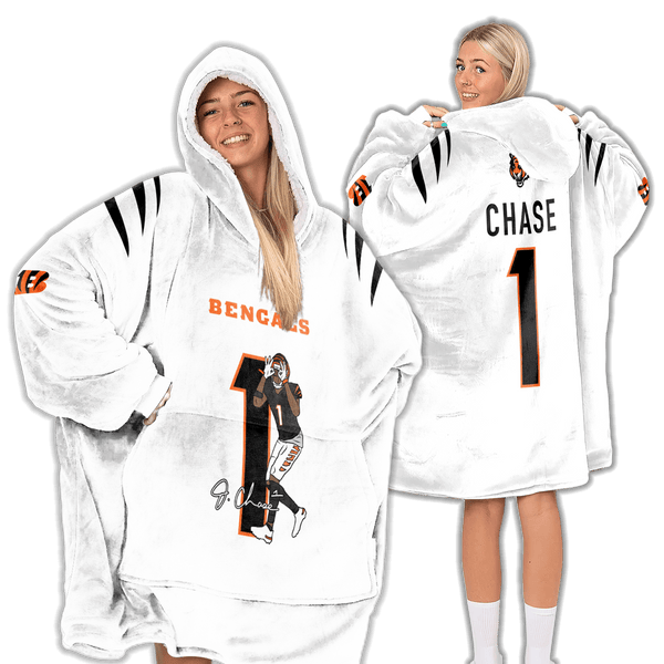 J.C 1 Cincinnati Football Unisex Blanket Hoodie