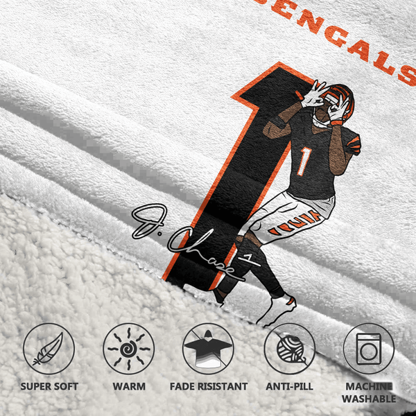 J.C 1 Cincinnati Football Unisex Blanket Hoodie