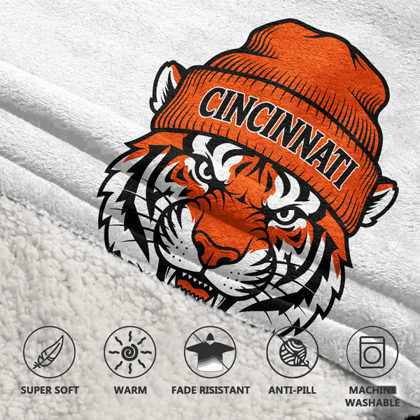 J.C 1 Cincinnati Football Unisex Blanket Hoodie