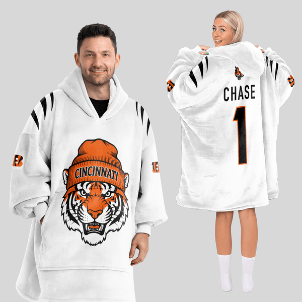 J.C 1 Cincinnati Football Unisex Blanket Hoodie