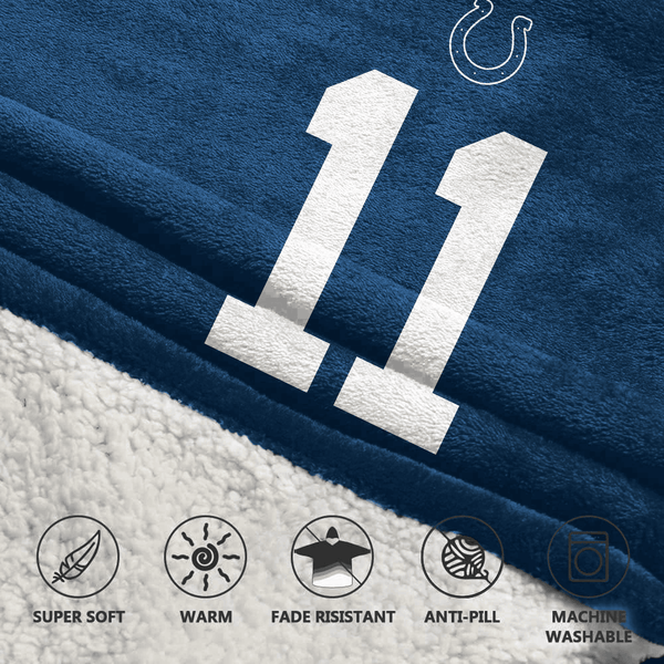 M.P 11 Indianapolis Football Unisex Blanket Hoodie