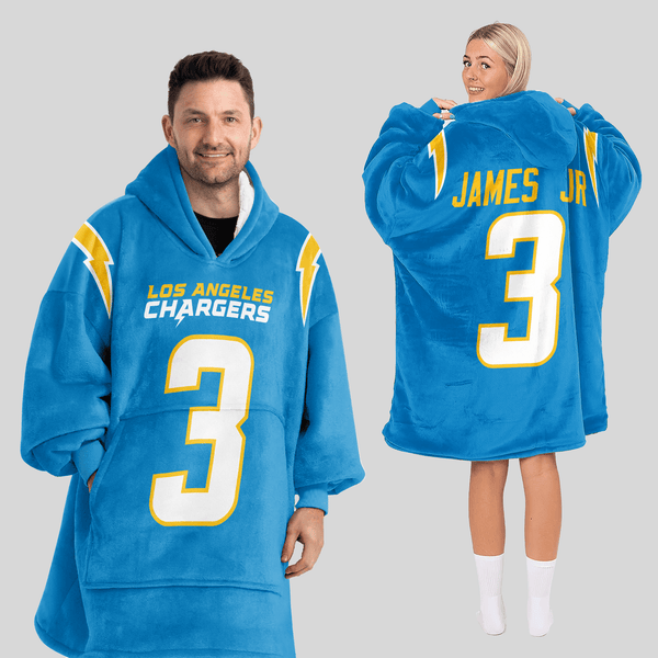 D.J 3 Los Angeles Football Unisex Blanket Hoodie