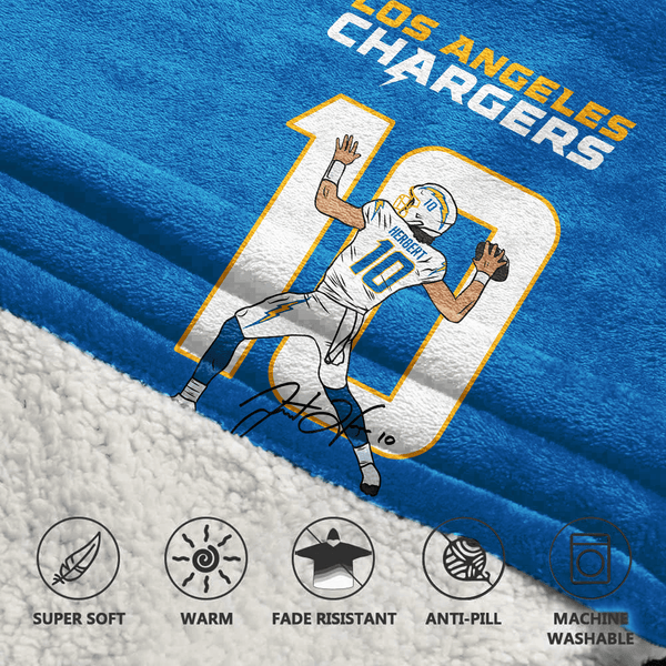 J.H 10 Los Angeles Football Unisex Blanket Hoodie