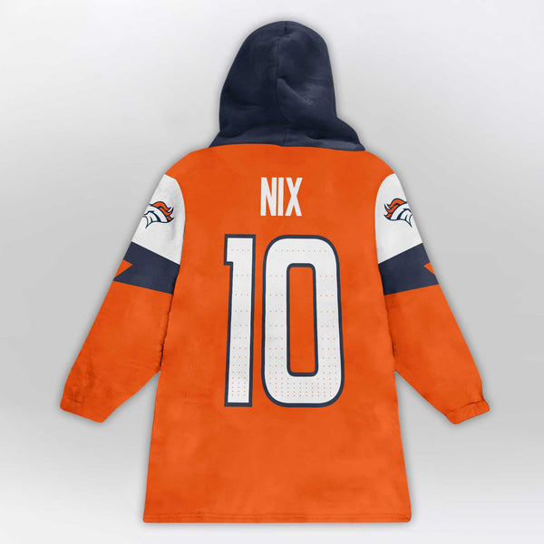 B.N 10 Denver Football Unisex Blanket Hoodie