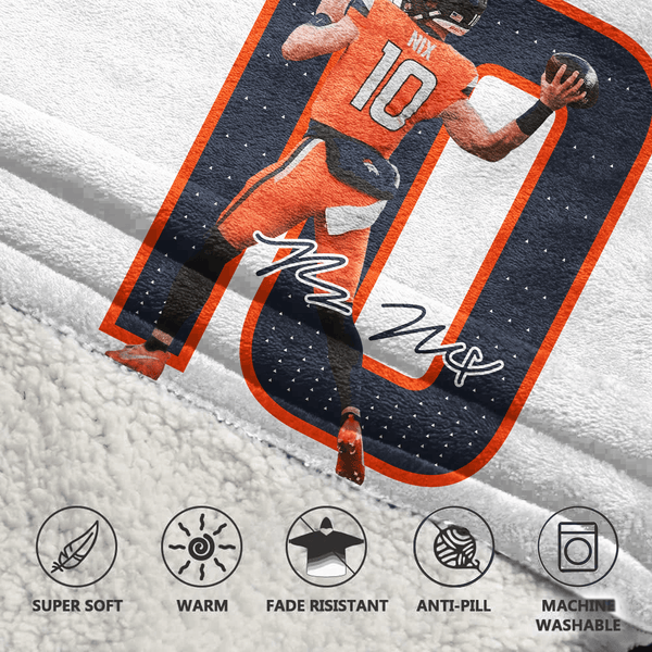 B.N 10 Denver Football Unisex Blanket Hoodie