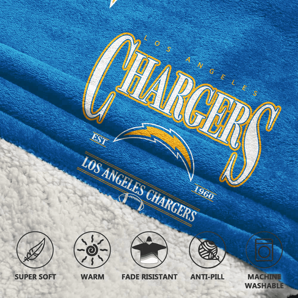 J.H 10 Los Angeles Football Unisex Blanket Hoodie