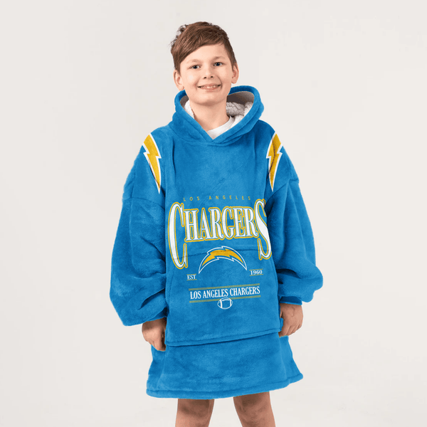 J.H 10 Los Angeles Football Unisex Blanket Hoodie