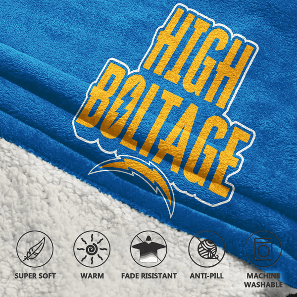 J.H 10 Los Angeles Football Unisex Blanket Hoodie