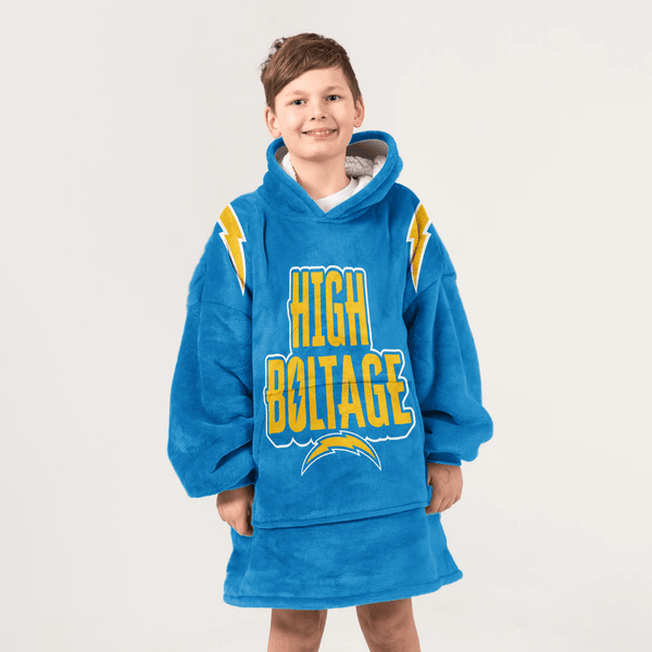 J.H 10 Los Angeles Football Unisex Blanket Hoodie