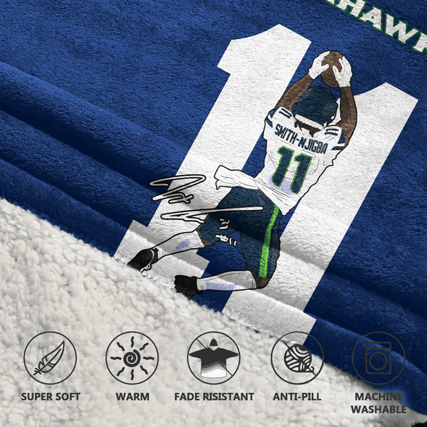 S.N 11 Seattle Football Unisex Blanket Hoodie