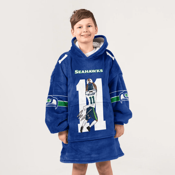 S.N 11 Seattle Football Unisex Blanket Hoodie