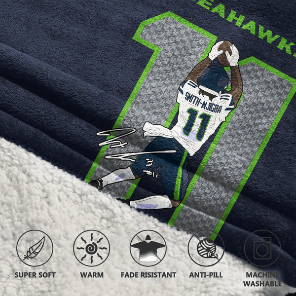 S.N 11 Seattle Football Unisex Blanket Hoodie