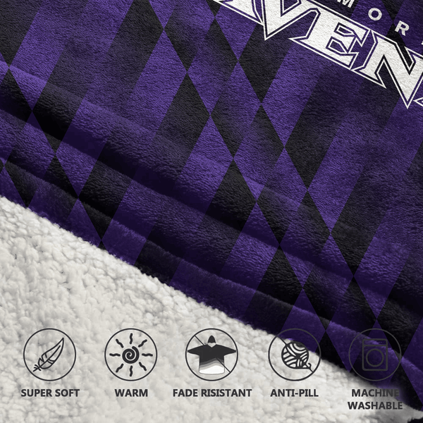 L.J 8 Baltimore Football x Football Unisex Blanket Hoodie