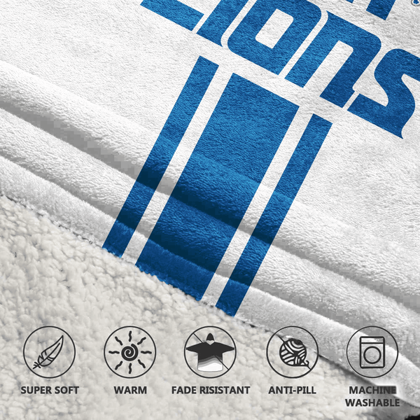 J.G 0 Detroit Football x Football Unisex Blanket Hoodie