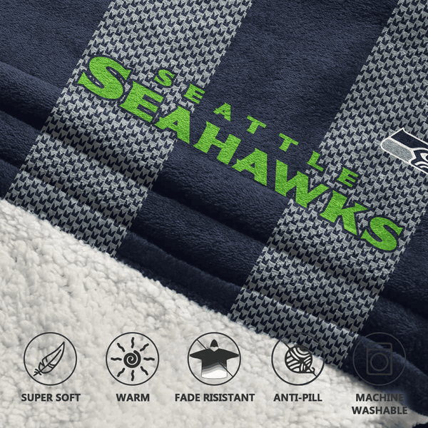 12 Seattle Football Unisex Blanket Hoodie