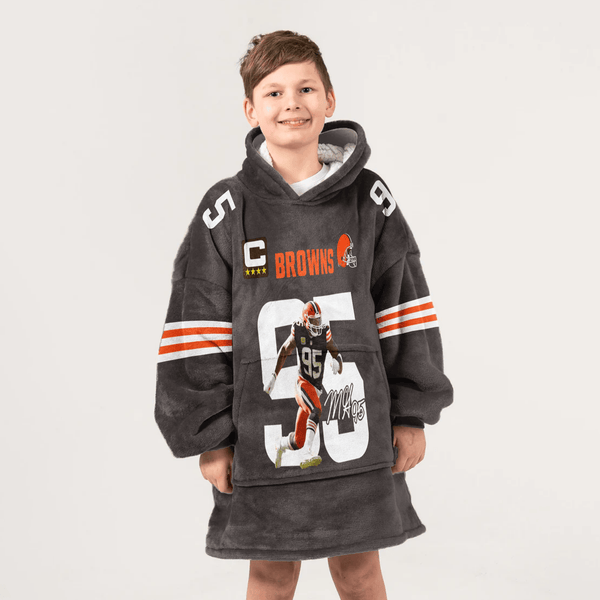 M.G 95 Captain Cleveland Football Unisex Blanket Hoodie