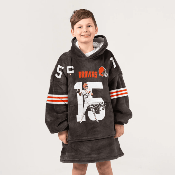 J.F 15 Cleveland Football Unisex Blanket Hoodie