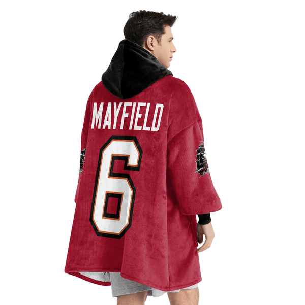 B.M 6 Tampa Bay Football Unisex Blanket Hoodie