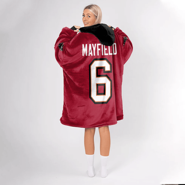 B.M 6 Tampa Bay Football Unisex Blanket Hoodie