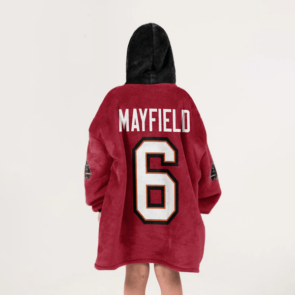B.M 6 Tampa Bay Football Unisex Blanket Hoodie