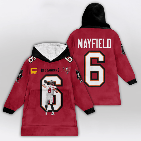 B.M 6 Tampa Bay Football Unisex Blanket Hoodie