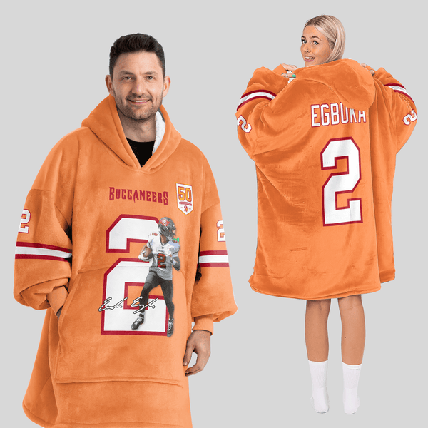 E.E 2 Tampa Bay Football Unisex Blanket Hoodie